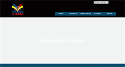 Desktop Screenshot of decuadoralmundo.com