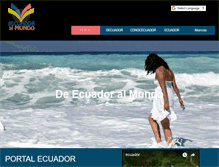 Tablet Screenshot of decuadoralmundo.com